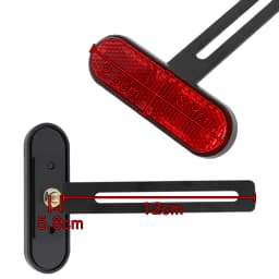 Universal Motorcycle Rear Reflector Cat's Eyes Long T-Holder Scooters Accessories For Honda For Harley For Yamaha For KTM