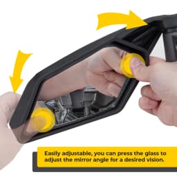 2Pcs UTV Side View Mirrors Rearview Mirror For Can Am Maverick X3 Max Turbo R 2017-2022