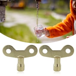 2*Faucet Key Radiator Plumbing Bleed Bleeding Key Keys Solid Iron For Venting Air Valve Bathroom Wrenches Tool Sets
