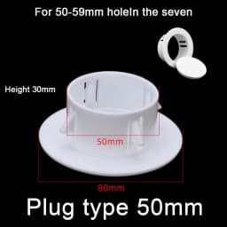 40-100mm Decorative Wall Hole Cover Protective Vents Decor Cap Plastic Plug For Air Conditioning Holes Pipeline Kitchen Tools