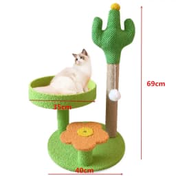 Cat scratching board, cat climbing frame integrated, universal in all seasons, wear-resistant and non-chip sisal column, vertica