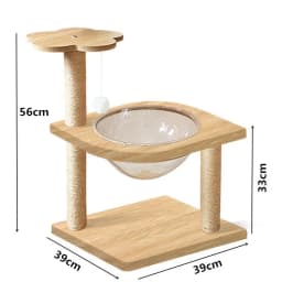 Cat scratching board, cat climbing frame integrated, universal in all seasons, wear-resistant and non-chip sisal column, vertica