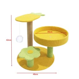 Cat scratching board, cat climbing frame integrated, universal in all seasons, wear-resistant and non-chip sisal column, vertica