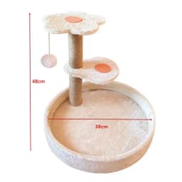 Cat scratching board, cat climbing frame integrated, universal in all seasons, wear-resistant and non-chip sisal column, vertica