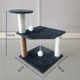 Cat scratching board, cat climbing frame integrated, universal in all seasons, wear-resistant and non-chip sisal column, vertica
