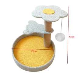 Cat scratching board, cat climbing frame integrated, universal in all seasons, wear-resistant and non-chip sisal column, vertica