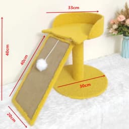 Cat scratching board, cat climbing frame integrated, universal in all seasons, wear-resistant and non-chip sisal column, vertica