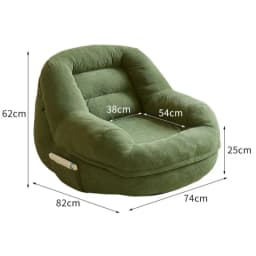 Comfort Bean Bag Sofa Living Room 1-person Sofa Lazy Chair Relaxing Bedroom Pouf Adult Children Cheap Sofas Frameless Furniture