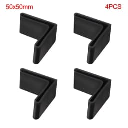 4PCS Slotted Angle Bar Shelf Iron Bed L Type Rubber Base Foot Pad Foot Cover Protective Rubber Sleeve