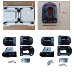 4x Reading Bed Table Leg Foldable Laptop Table Leg Connector Fixator Holder Folding Table Leg Corner Brackets