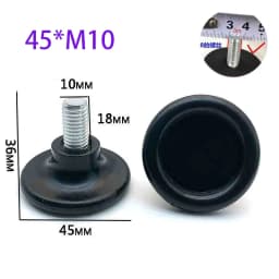 4-50Pcs PP Plastic Adjustable Feet Pad Screw M6 M8 M10 Table Chair Balck Leveling Foot Pad Furniture Leg Anti-shock Protection