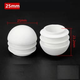 Plastic Round Pipe Plug 13~76mm Tube Domed End Caps Non Slip Chair Leg Foot Dust Cover Floor Protector Pad Furniture Accessories