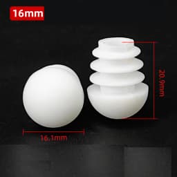 Plastic Round Pipe Plug 13~76mm Tube Domed End Caps Non Slip Chair Leg Foot Dust Cover Floor Protector Pad Furniture Accessories