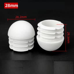 Plastic Round Pipe Plug 13~76mm Tube Domed End Caps Non Slip Chair Leg Foot Dust Cover Floor Protector Pad Furniture Accessories