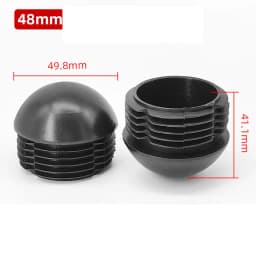 Plastic Round Pipe Plug 13~76mm Tube Domed End Caps Non Slip Chair Leg Foot Dust Cover Floor Protector Pad Furniture Accessories