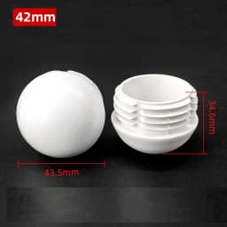 Plastic Round Pipe Plug 13~76mm Tube Domed End Caps Non Slip Chair Leg Foot Dust Cover Floor Protector Pad Furniture Accessories