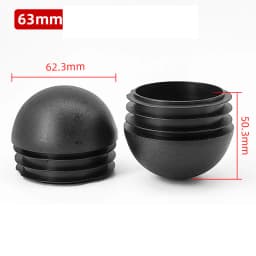 Plastic Round Pipe Plug 13~76mm Tube Domed End Caps Non Slip Chair Leg Foot Dust Cover Floor Protector Pad Furniture Accessories