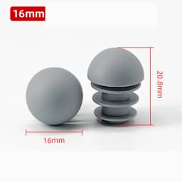 Plastic Round Pipe Plug 13~76mm Tube Domed End Caps Non Slip Chair Leg Foot Dust Cover Floor Protector Pad Furniture Accessories
