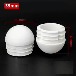 Plastic Round Pipe Plug 13~76mm Tube Domed End Caps Non Slip Chair Leg Foot Dust Cover Floor Protector Pad Furniture Accessories