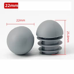 Plastic Round Pipe Plug 13~76mm Tube Domed End Caps Non Slip Chair Leg Foot Dust Cover Floor Protector Pad Furniture Accessories