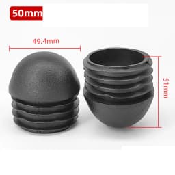Plastic Round Pipe Plug 13~76mm Tube Domed End Caps Non Slip Chair Leg Foot Dust Cover Floor Protector Pad Furniture Accessories