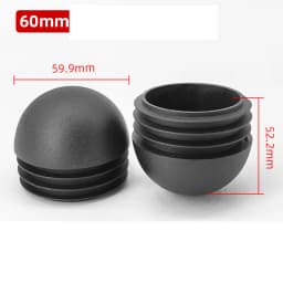 Plastic Round Pipe Plug 13~76mm Tube Domed End Caps Non Slip Chair Leg Foot Dust Cover Floor Protector Pad Furniture Accessories