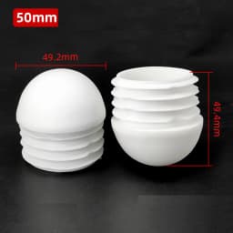Plastic Round Pipe Plug 13~76mm Tube Domed End Caps Non Slip Chair Leg Foot Dust Cover Floor Protector Pad Furniture Accessories