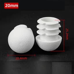 Plastic Round Pipe Plug 13~76mm Tube Domed End Caps Non Slip Chair Leg Foot Dust Cover Floor Protector Pad Furniture Accessories