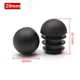 Plastic Round Pipe Plug 13~76mm Tube Domed End Caps Non Slip Chair Leg Foot Dust Cover Floor Protector Pad Furniture Accessories