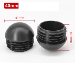 Plastic Round Pipe Plug 13~76mm Tube Domed End Caps Non Slip Chair Leg Foot Dust Cover Floor Protector Pad Furniture Accessories