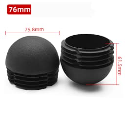 Plastic Round Pipe Plug 13~76mm Tube Domed End Caps Non Slip Chair Leg Foot Dust Cover Floor Protector Pad Furniture Accessories