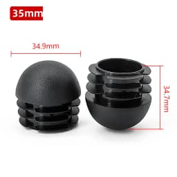 Plastic Round Pipe Plug 13~76mm Tube Domed End Caps Non Slip Chair Leg Foot Dust Cover Floor Protector Pad Furniture Accessories