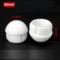 Plastic Round Pipe Plug 13~76mm Tube Domed End Caps Non Slip Chair Leg Foot Dust Cover Floor Protector Pad Furniture Accessories