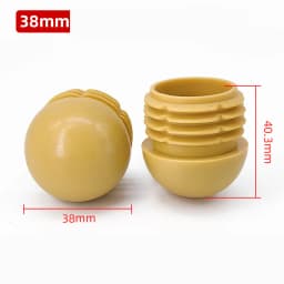 Plastic Round Pipe Plug 13~76mm Tube Domed End Caps Non Slip Chair Leg Foot Dust Cover Floor Protector Pad Furniture Accessories