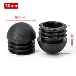 Plastic Round Pipe Plug 13~76mm Tube Domed End Caps Non Slip Chair Leg Foot Dust Cover Floor Protector Pad Furniture Accessories