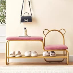 Integrated Shoe Changing Stool And Shoe Cabinet for Home Entrance Simple Design Door with Changing Stool at Entrance