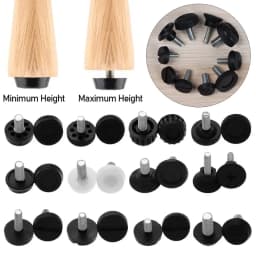 10Pcs Anti-slip Base Table Chair Leg Pad Floor Protector Leveling Feet Furniture Feet Chair Feet Level Furniture Adjustable Bolt