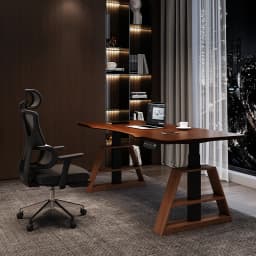 Nordic Creative L-shaped Writing Desk Modern Minimalist Executive Lift Computer Desk Solid Wood Electric Office Furniture FYCD