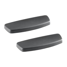 Black PU Universal Armrest Pad Set Computer Chair Arm Cover Soft Support Office Chair Parts for Home Workspace
