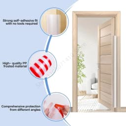 1.2M Safety Door Hinge Protector Cover Child Anti-pinch Hand Sealing Strip Clear Furniture Cabinet Folding Safety Edge Banding