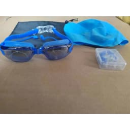Swimming Goggles New One-piece Earplugs Waterproof and Anti-fog Swimming Goggles Swimming Cap Ear Protector Waterproof