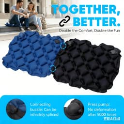 Press Type Inflatable Seat Pad Thickened Outdoor Cushion Lightweight Foldable Camping Mat Portable Travel Seat For Beach Backpac