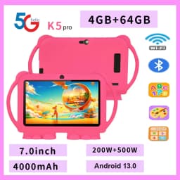 2026 New 5G WIFI 7-inch Children's Tablet 4GB+64GB ROM Drawing and Learning Portable Mini Tablet Quad Core Dual Cameras 4000mAh