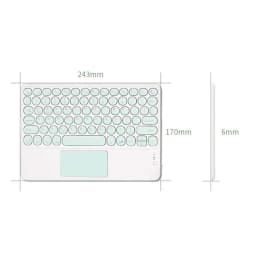 Bluetooth Wireless Keyboard With Touchpad Hebrew Spanish Korean For iPad Pro Air for Xiaomi Huawei Android Windows Tablet