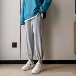 Women's Fleece Lined Joggers Winter Plush Pants High Waist Adjustable Drawstring Lounge Street Comfortable Casual Trousers