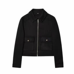 Women's Zipper Jacket Coat New Winter Long Sleeve Pocket Outerwear Coat Short Street Elegant Women's Jacket