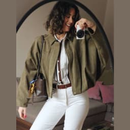 HXAO Women's Bomber Jacket Lapel Long Sleeve Zipper Suede Jacket Women 2025 High Street Cropped Racing Jackets Coats Outerwears