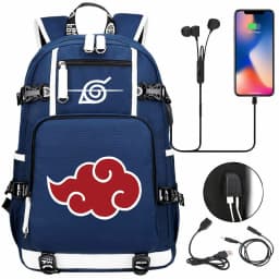 Akatsuki Itachi Sharingan Naruto School Backpack For Girls Boys Black Anime Backpack Schoolbag Capacity Mochilas For Teens Gift