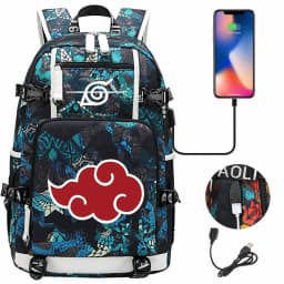 Akatsuki Itachi Sharingan Naruto School Backpack For Girls Boys Black Anime Backpack Schoolbag Capacity Mochilas For Teens Gift