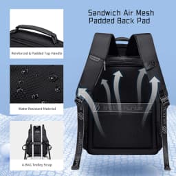 Arctic Hunter High-End Business Men's Backpack Travel Multi-Functional Anti-Splashing Large-Capacity Computer Backpack